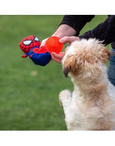 PELUCHE PARA PERRO PELOTA SPIDERMAN