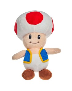 PELUCHE -TOAD - SUPER MARIO BROS - NINTENDO- 30 CM