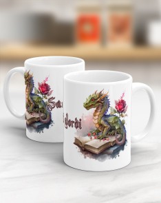 GIFT MUG SANT JORDI-DRAGON- WATERCOLOR