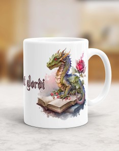 GIFT MUG SANT JORDI-DRAGON- WATERCOLOR