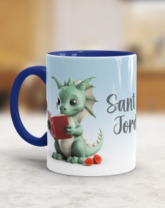 GIFT MUG SANT JORDI-DRAGON READING