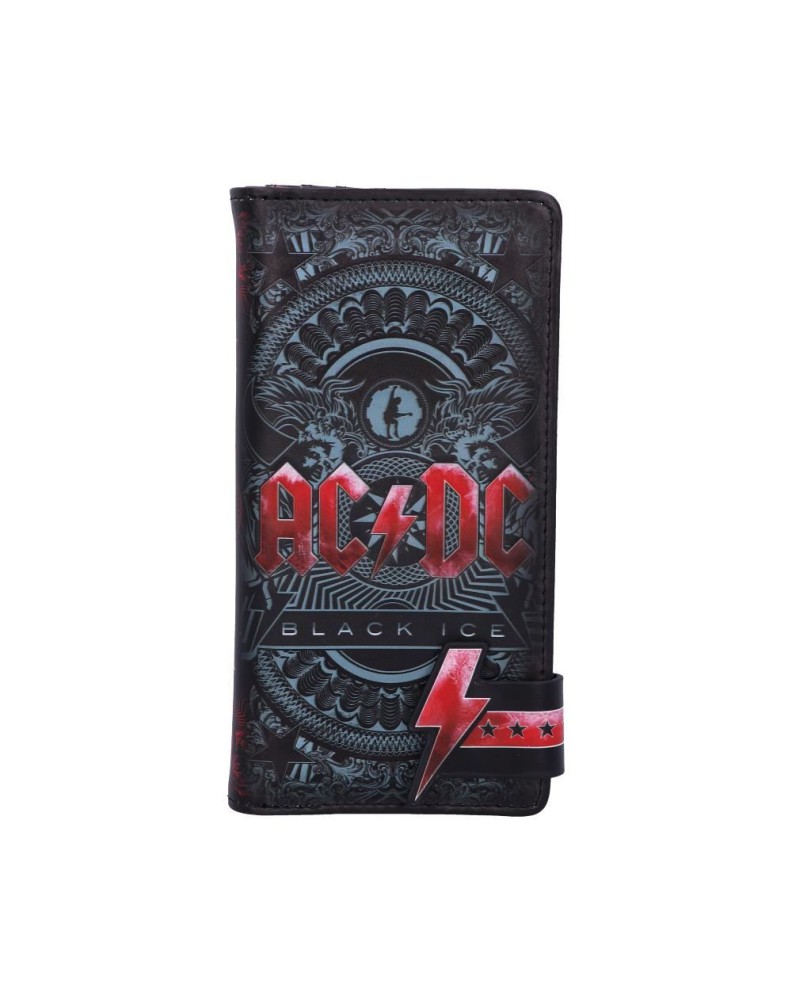 ACDC BLACK ICE EMBOSSED PURSE 18.5CM