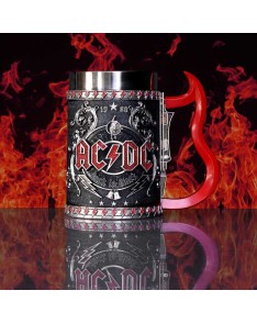 ACDC BACK IN BLACK TANKARD 16CM