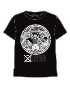 CAMISETA UNISEX ONE PIECE CIRCULO NEGRO