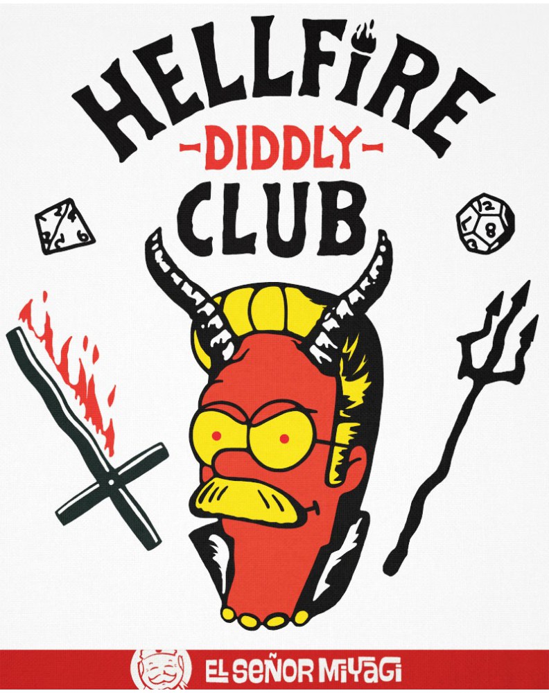 HELLFIRE DIDDLY CLUB UNISEX TSHIRT