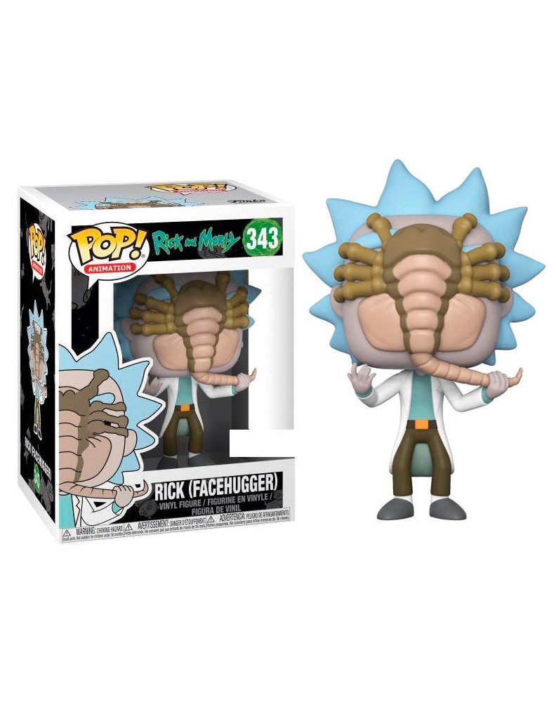 FIGURA FUNKO POP RICK & MORTY ALIEN FACEHUGGER RICK EXCLUSIVE