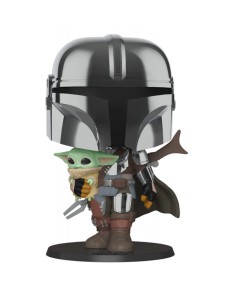 POP STARWARS:MANDALORIAN-10"MAND.W/CHROME