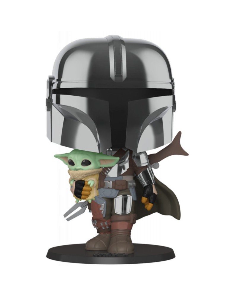 POP STARWARS:MANDALORIAN-10"MAND.W/CHROME