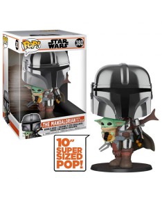 POP STARWARS:MANDALORIAN-10"MAND.W/CHROME