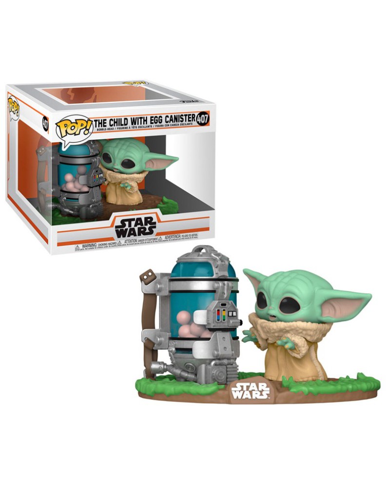 FIGURA FUNKO POP STAR WARS THE MANDALORIAN CHILD WITH CANISTER