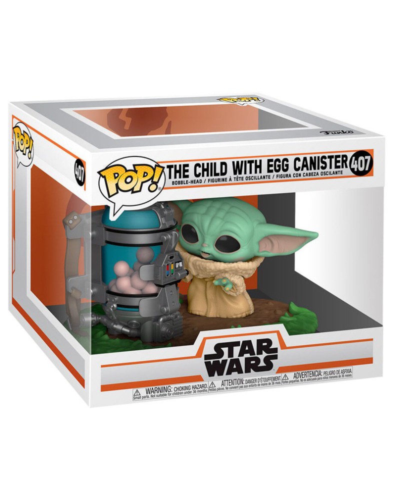 FIGURA FUNKO POP STAR WARS THE MANDALORIAN CHILD WITH CANISTER