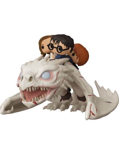 FIGURA FUNKO POP GRINGOTTS DRAGON CON HARRY, RON Y HERMIONE HARRY POTTER