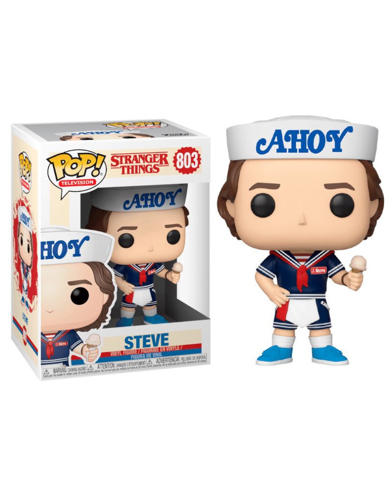 FIGURA POP STRANGER THINGS 3 STEVE WITH HAT AND ICE CREAM