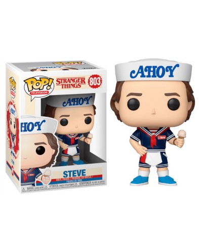 FIGURA POP STRANGER THINGS 3 STEVE WITH HAT AND ICE CREAM