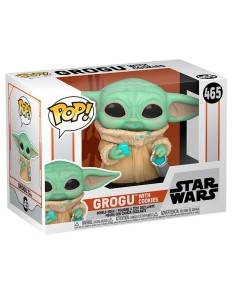 FUNKO POP -THE MANDALORIAN - GROGU THE CHILD WITH COOKIE