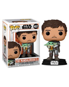 FUNKO POP -THE MANDALORIAN- MANDO HOLDING CHILD