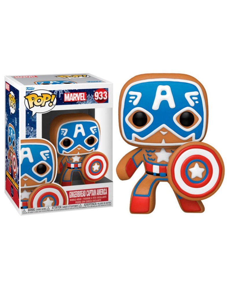 FIGURA FUNKO POP MARVEL: HOLIDAY- CAPTAIN AMERICA