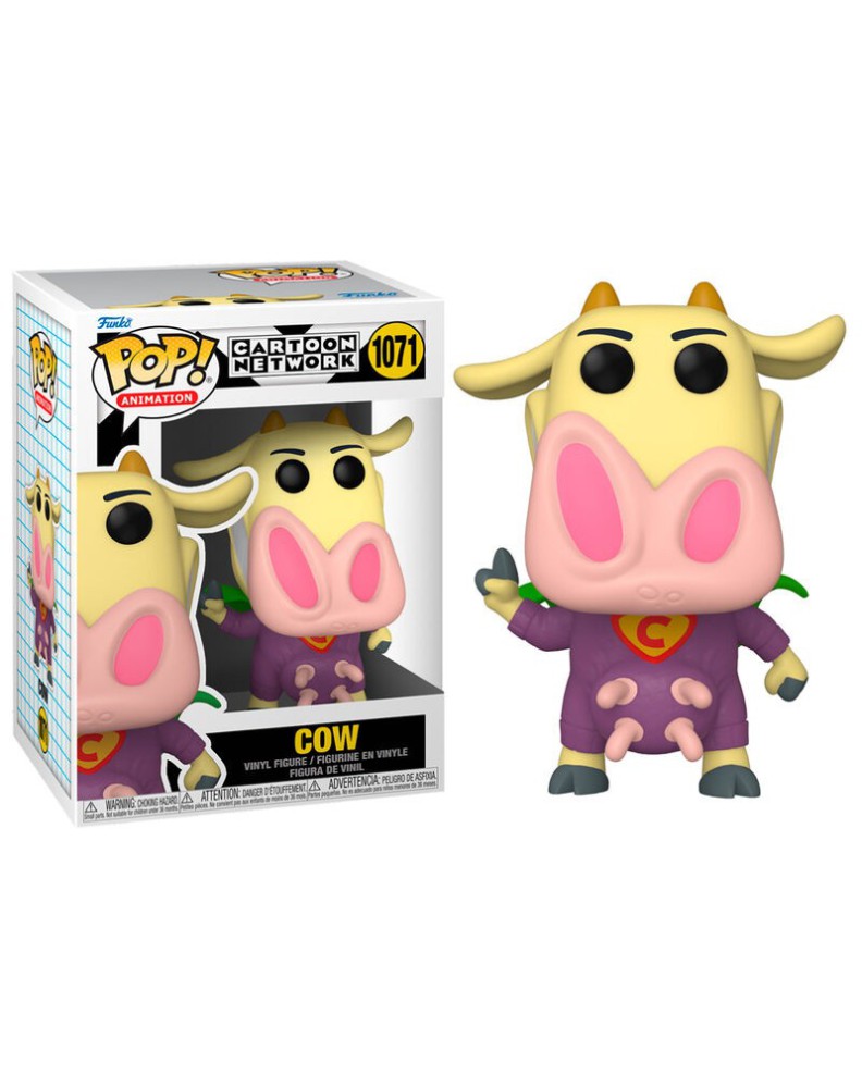 FIGURA POP CARTOON NETWORK COW AND CHICKEN - SUPERHERO COW