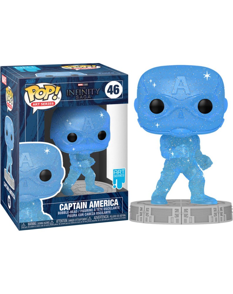 FIGURA POP AVENGERS CAPITAN AMERICA ART SERIES EXCLUSIVO 46