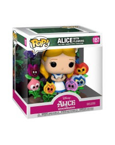 FIGURA POP DISNEY ALICIA EN EL PAIS DE LAS MARAVILLAS 70TH ALICE WITH FLOWERS