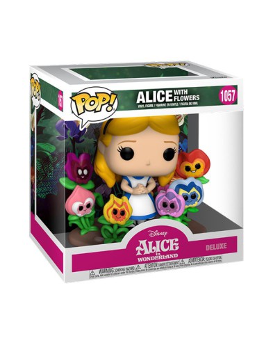 FIGURA POP DISNEY ALICIA EN EL PAIS DE LAS MARAVILLAS 70TH ALICE WITH FLOWERS