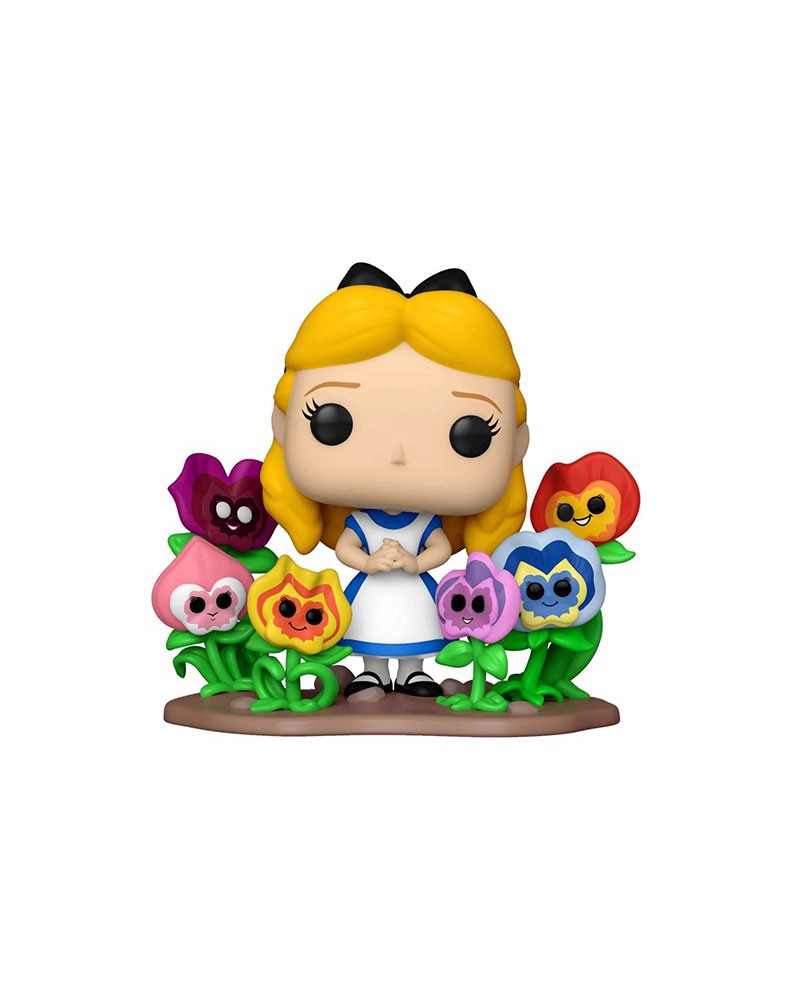 FIGURA POP DISNEY ALICIA EN EL PAIS DE LAS MARAVILLAS 70TH ALICE WITH FLOWERS