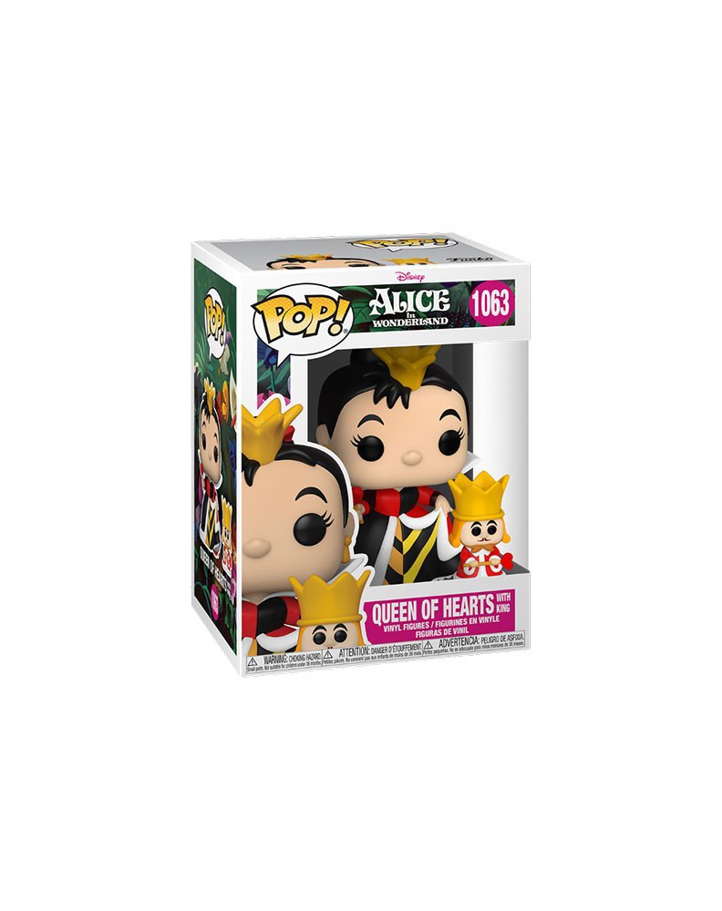 FIGURA POP DISNEY ALICIA EN EL PAIS DE LAS MARAVILLAS QUEEN WITH KING