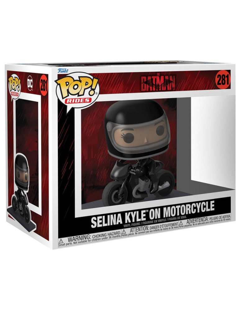 POP RIDE DLX: THE BATMAN- SELINA ON MOTORCYCLE