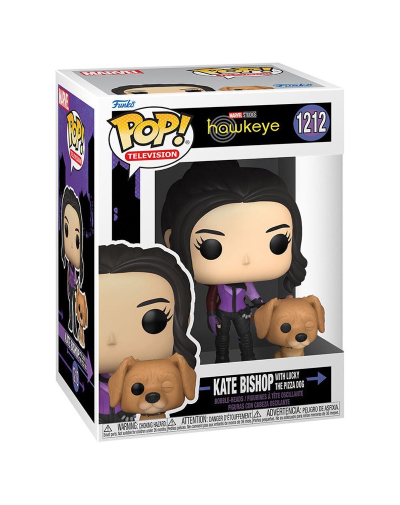 FUNKO POP MARVEL -HAWKEYE- KATE BISHOP W/ LUCKY PIZZA