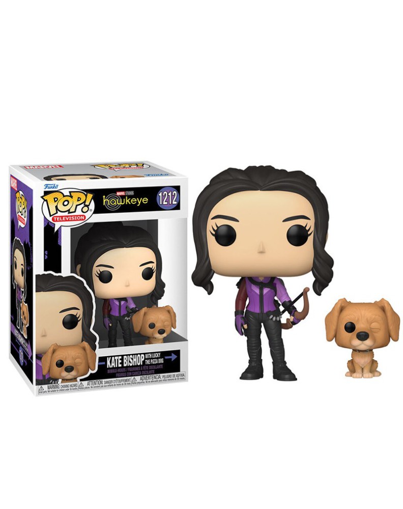 FUNKO POP MARVEL -HAWKEYE- KATE BISHOP W/ LUCKY PIZZA