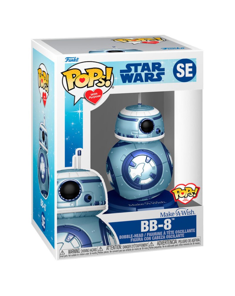 FUNKO POP-STAR WARS-M.A WISH-BB-8 METALLIC