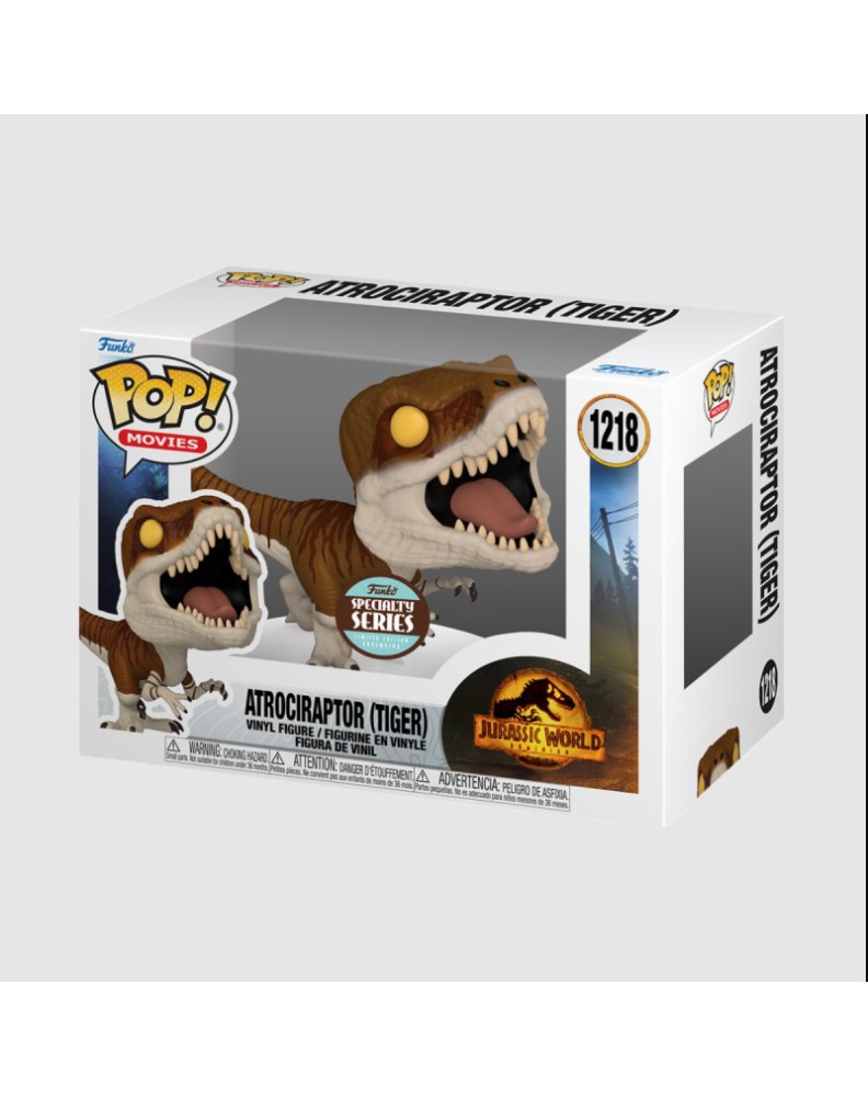 FUNKO POP-ARCADIA-JURASSIC WORLD 3 ATROCIRAPTOR (TIGER) SPECIALITY SERIES