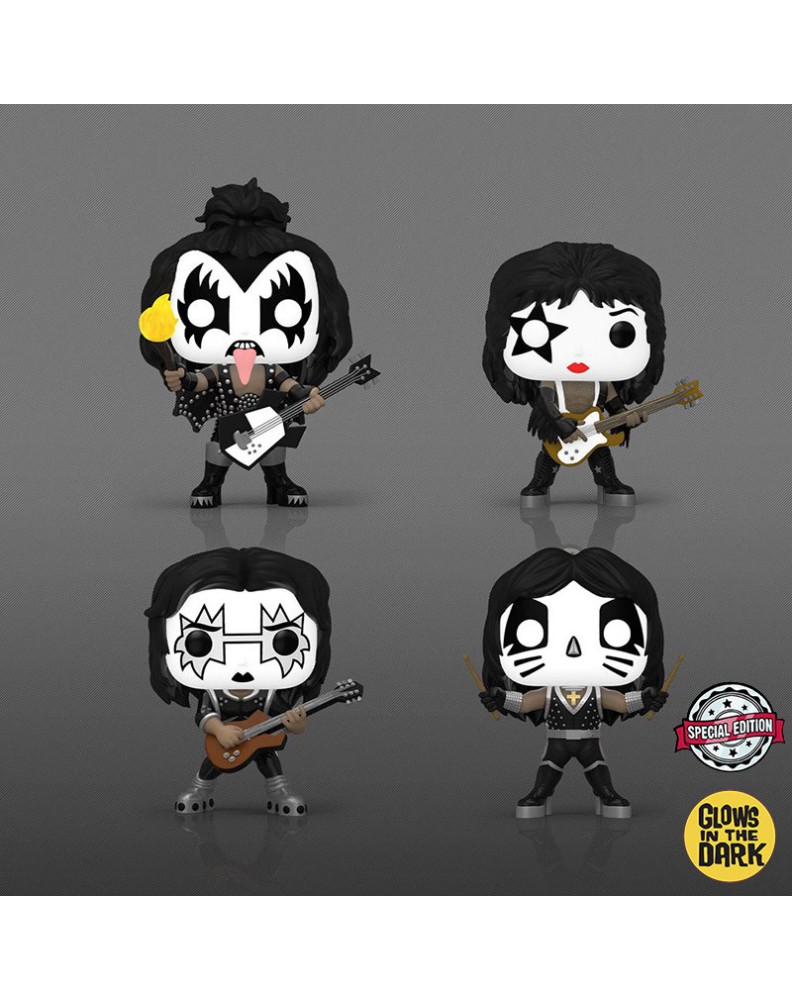 FUNKO POP -ALBUMS DELUXE- KISS DESTROYER EXCLUSIVE GLOW IN THE DARK