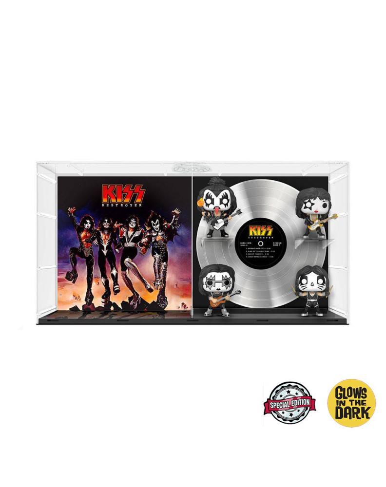 FUNKO POP -ALBUMS DELUXE- KISS DESTROYER EXCLUSIVE GLOW IN THE DARK