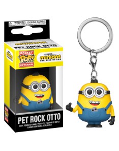 LLAVERO FUNKO POP KEYCHAIN -MINIONS-PET ROCK OTTO