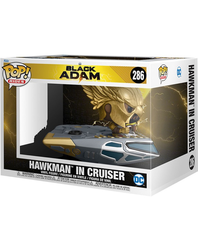 FUNKO POP-DC COMICS-BLACK ADAM - HAWKMAN IN CRUISER