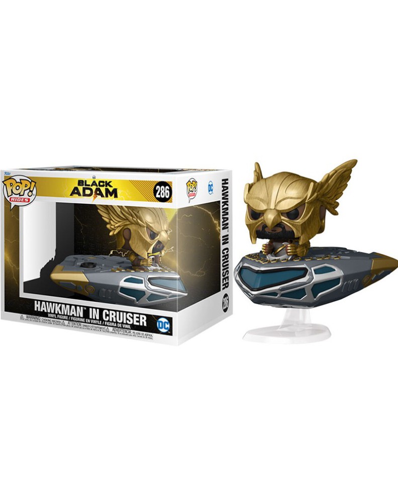 FUNKO POP-DC COMICS-BLACK ADAM - HAWKMAN IN CRUISER