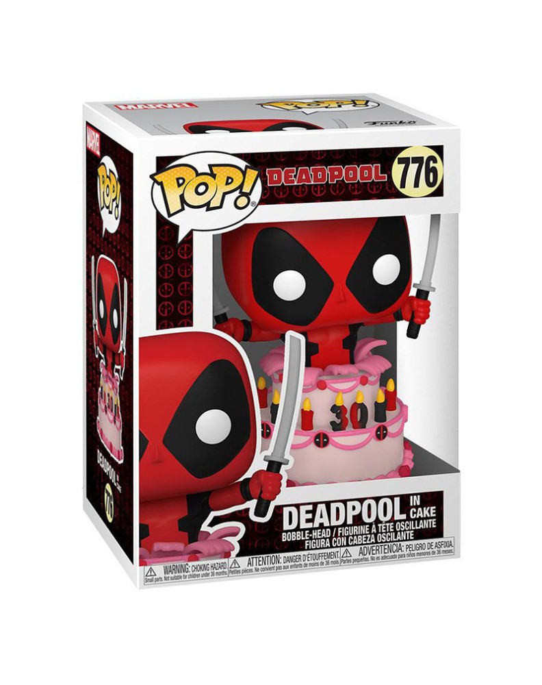 FUNKO POP-MARVEL- DEADPOOL IN CAKE