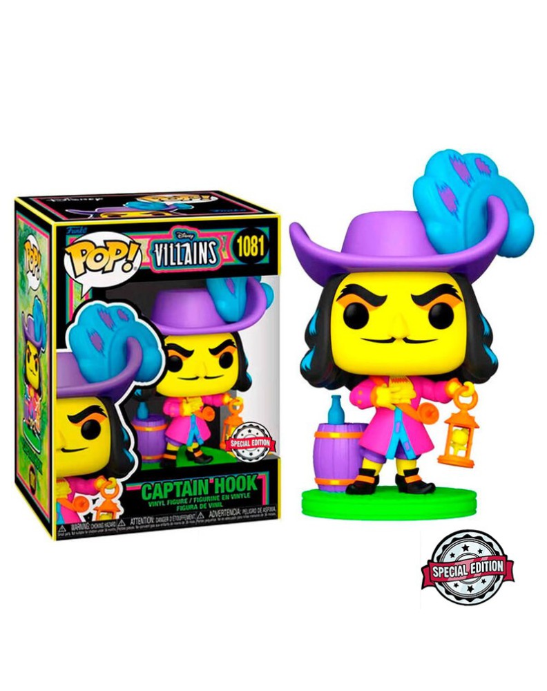 FUNKO POP-DISNEY-VILLAINS-HOOK (BLACKLIGHT) EXCLUSIVE