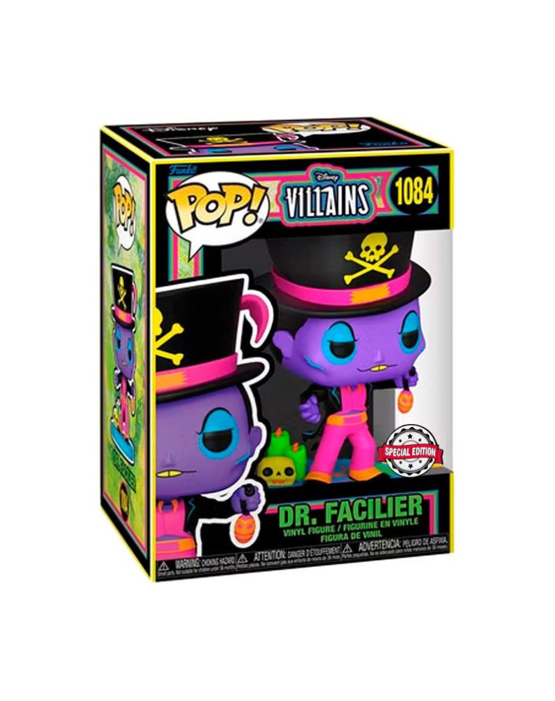 FUNKO POP-DISNEY-VILLAINS-DR. FACILIER (BLACKLIGHT) EXCLUSIVE