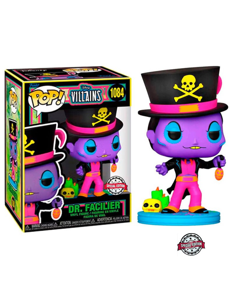 FUNKO POP-DISNEY-VILLAINS-DR. FACILIER (BLACKLIGHT) EXCLUSIVE