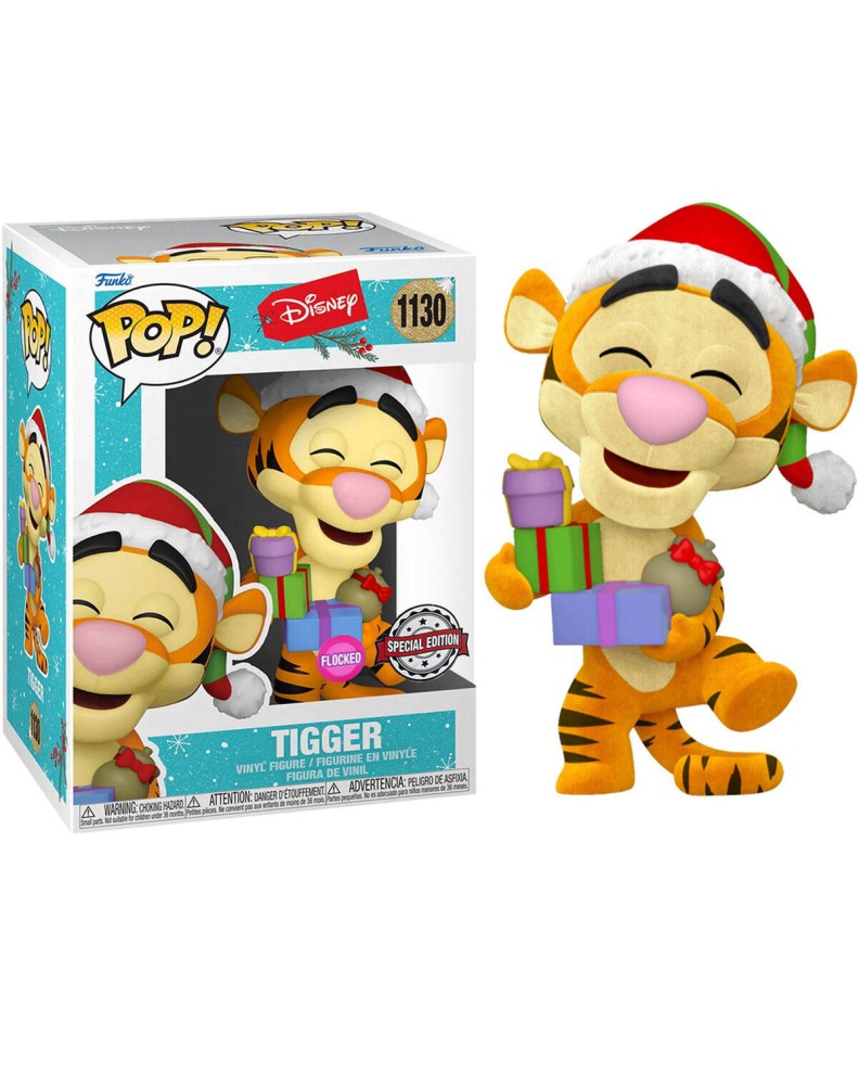 FUNKO POP-DISNEY- HOLLYDAY TIGER FLOCKED EXCLUSIVE