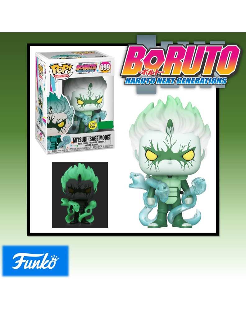 FUNKO POP ANIMACION BORUTO MITSUKI SAGE MODE BRILLO EN LA OSCURIDAD GLOW IN THE 