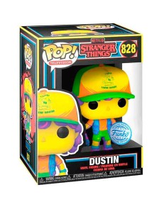 FUNKO POP-STRANGER THINGS- DUSTIN IN BEEF BLACK LIGHT EXCLUSIVE