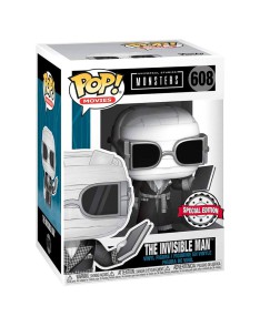 FUNKO POP-UNIVERSAL MONSTER- INVISIBLE MAN- BLACK AND WHITE- EXCLUSIVE