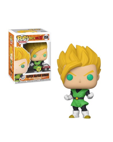 FUNKO POP DRAGON BALL Z SUPER SAIYAN GOHAN BRILLO EN LA OSCURIDAD GLOW IN THE DA