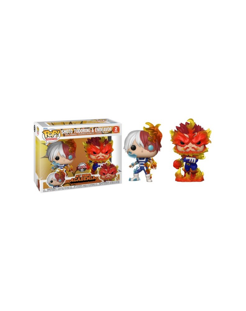 BLISTER 2 FIGURAS POP MY HERO ACADEMIA SHOTO TODOROKI & ENDEAVOR EXCLUSIVE