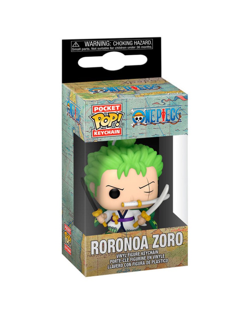 LLAVERO POCKET POP ONE PIECE RORONOA ZORO