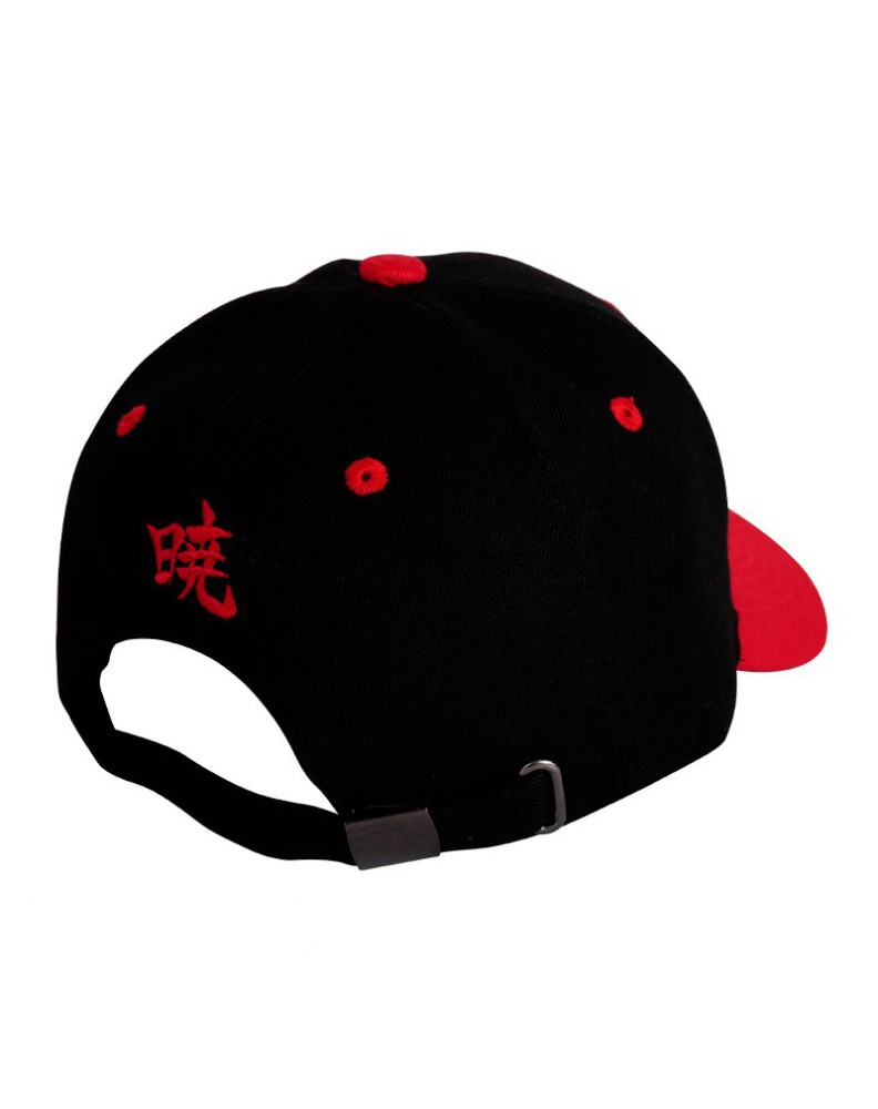 GORRA NARUTO SHIPPUDEN AKATSUKI - NEGRA Y ROJA