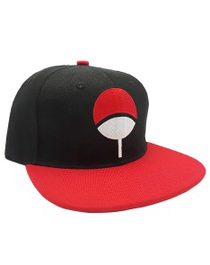 GORRA NARUTO SHIPPUDEN UCHIHA - NEGRA Y ROJA